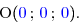 \overset{{\white{.}}}{\text{O}({\blue{0}}\,;\,{\blue{0}}\,;\,{\blue{0}}).}